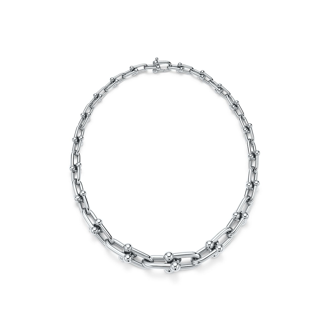 ティファニー ハードウェア グラジュエイテッド リンク ネックレス スターリングシルバー Tiffany Co