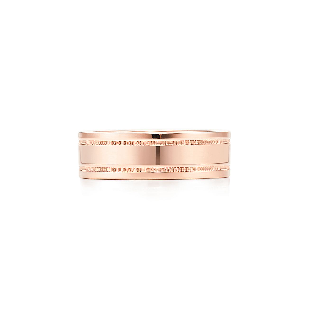 ティファニー エッセンシャル バンド ダブル ミルグレイン リング 18kローズゴールド 幅 6mm Tiffany Co ティファニー エッセンシャル バンド ダブル ミルグレイン リング 18kローズゴールド 幅 6mm Tiffany Co