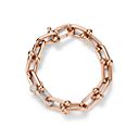 Tiffany & Co. ラージ リンク ブレスレット ローズゴールドにダイヤモンドをセッティング