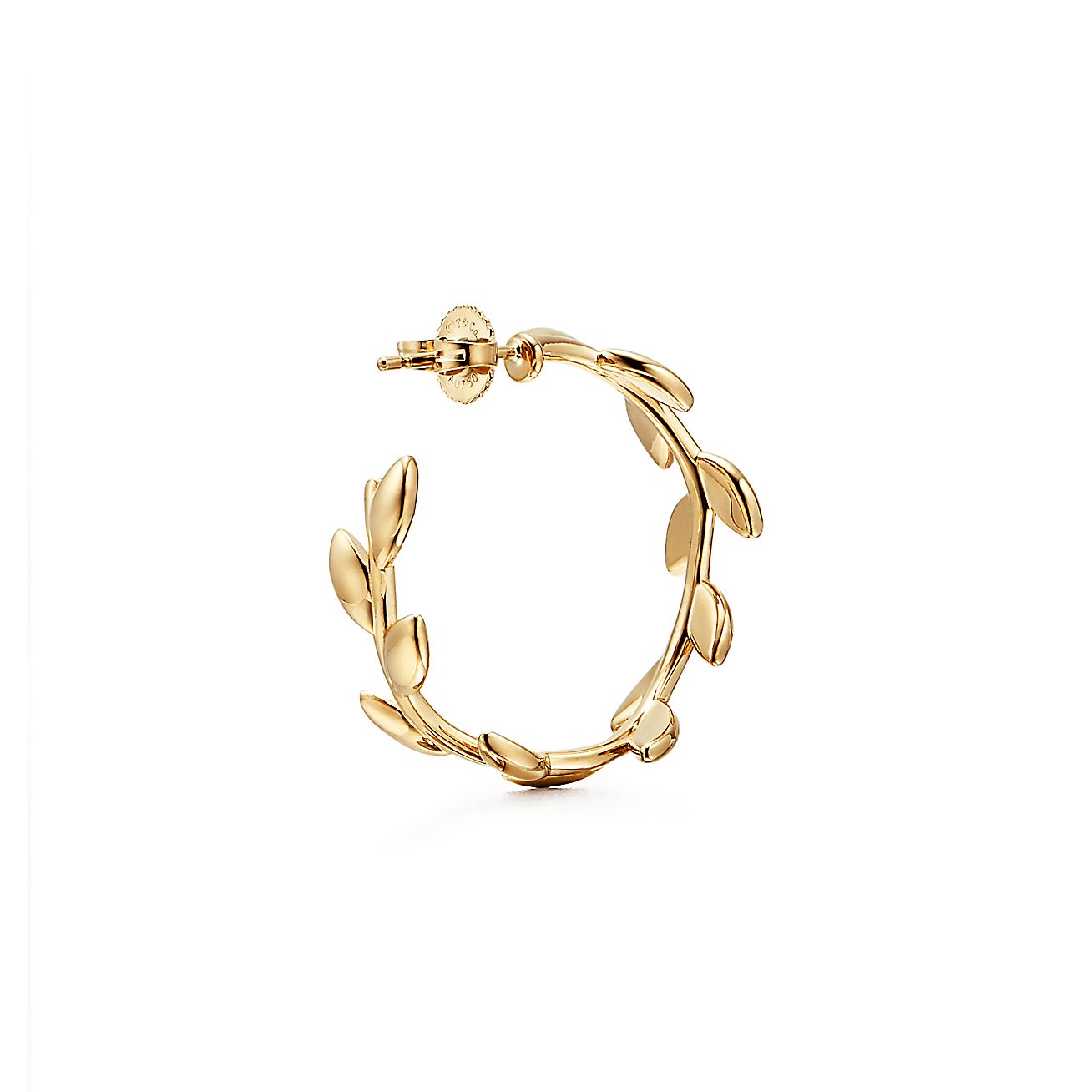 パロマ・ピカソ オリーブ リーフ フープ ピアス 18Kゴールド | Tiffany 