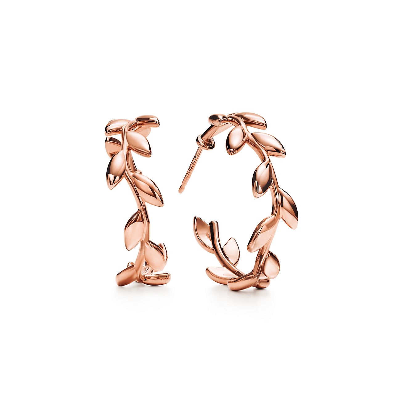Tiffanyティファニー オリーブリーフ ピアス 18Kローズゴールド パロマ・ピカソ オリーブ リーフ フープ ピアス 18Kローズゴールド