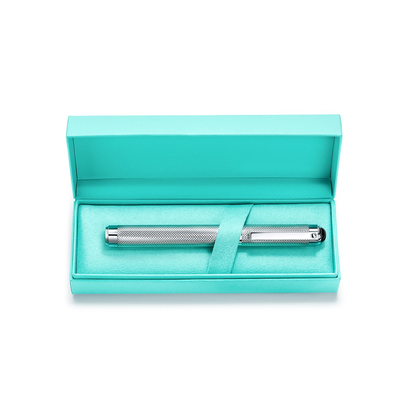 オンライン限定】ダイヤモンドポイント 万年筆 スターリングシルバー＆ブラックオニキス カボション | Tiffany & Co.