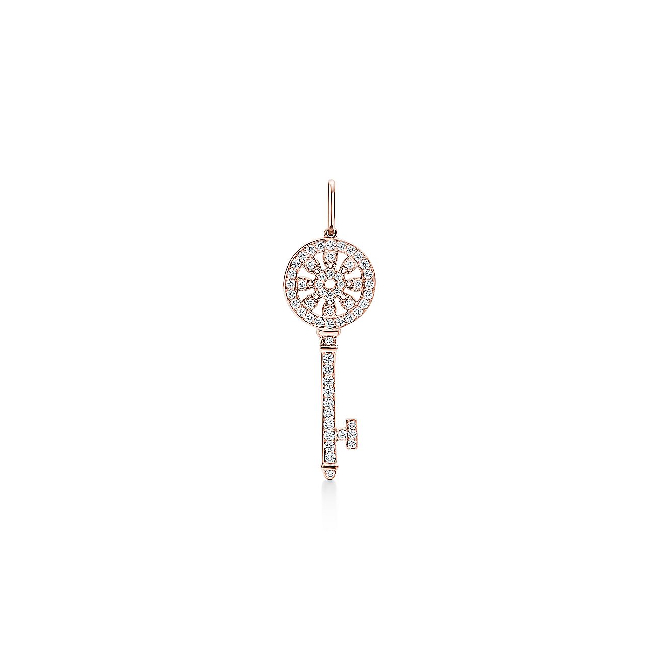 ティファニー キー ペタル キー ペンダント（ミニ）ダイヤモンド 18K 