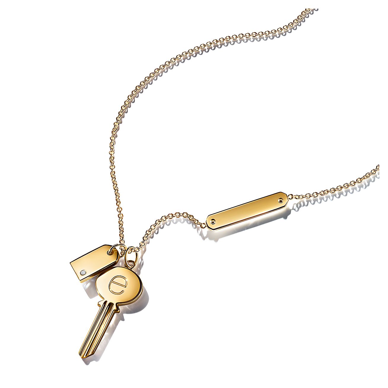 タグ チェーン ネックレス ミニ 18k ゴールド Tiffany Co