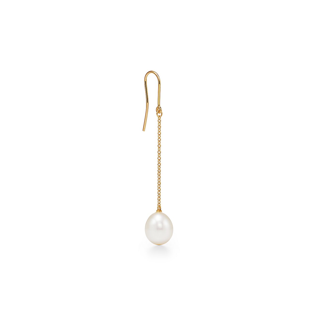 エルサ・ペレッティ パール バイ ザ ヤード チェーン ピアス 18K 