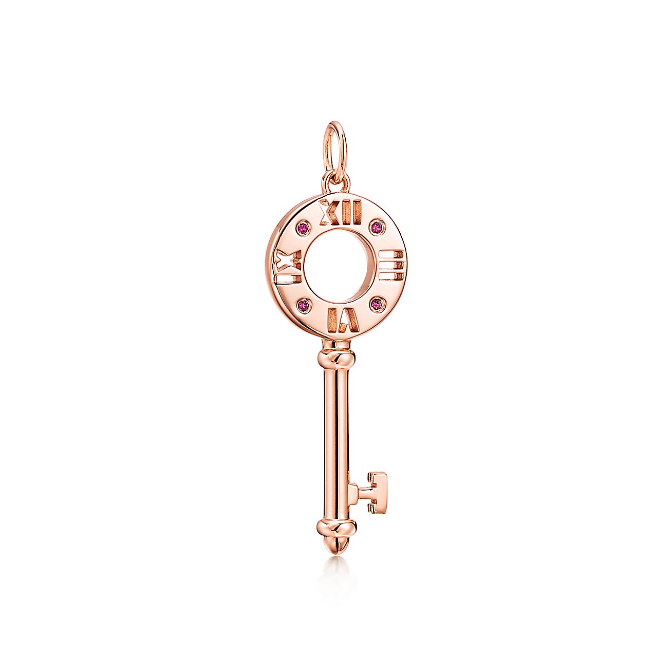 ティファニー アトラス ピアスド キー スモール ルビー 18kローズゴールド Tiffany Co ティファニー アトラス ピアスド キー スモール ルビー 18kローズゴールド Tiffany Co