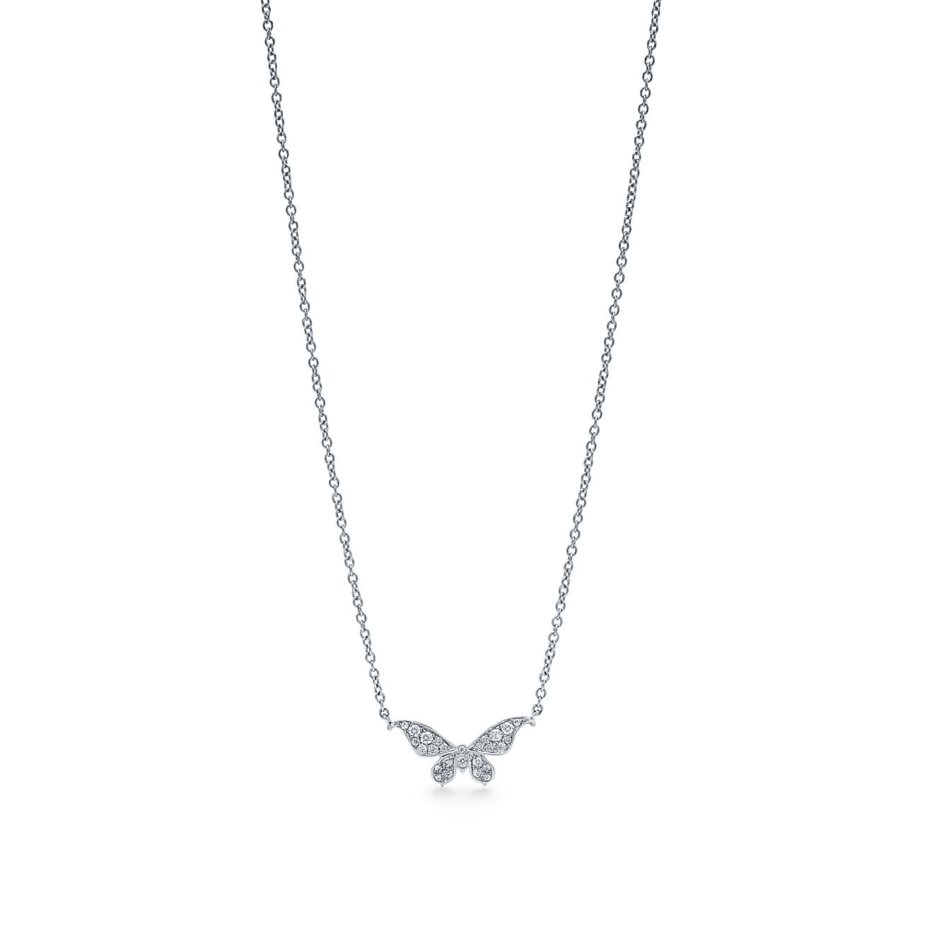 tiffany butterfly necklace gold