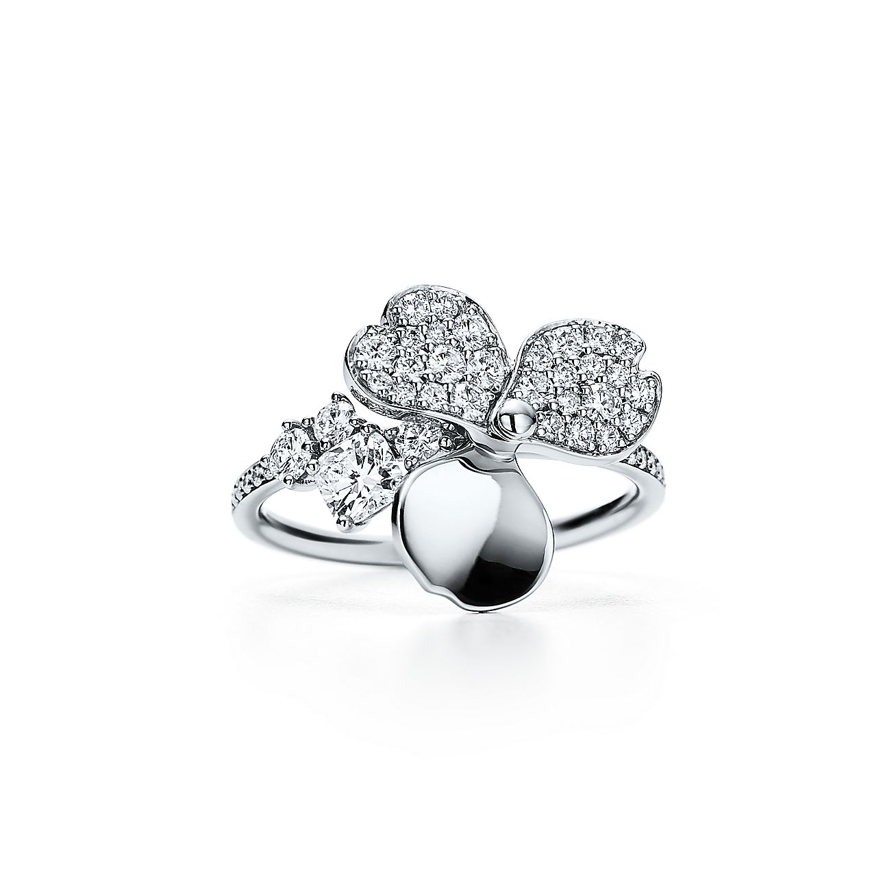 ティファニー ペーパーフラワー ダイヤモンド フラワー リング プラチナ Tiffany Co