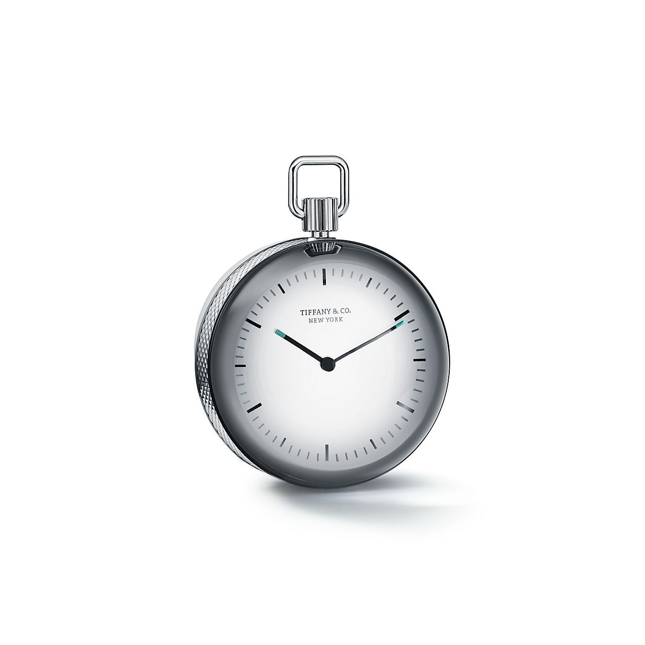 ダイヤモンドポイント ラウンド クロック ブラス リードクリスタル Tiffany Co