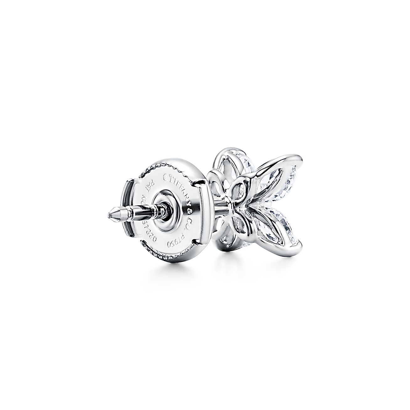 ティファニー ビクトリア™ ピアス（ミディアム）ダイヤモンド プラチナ  