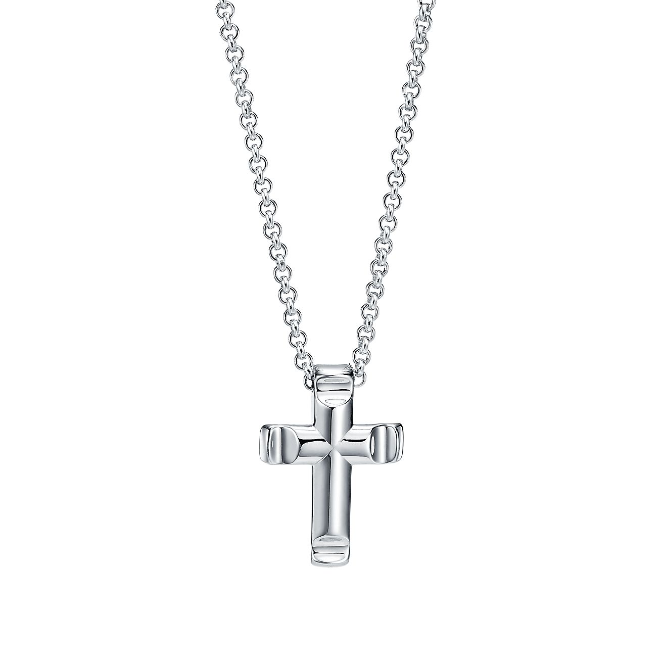 パロマ グルーブ クロス ペンダント スモール スターリングシルバー Tiffany Co