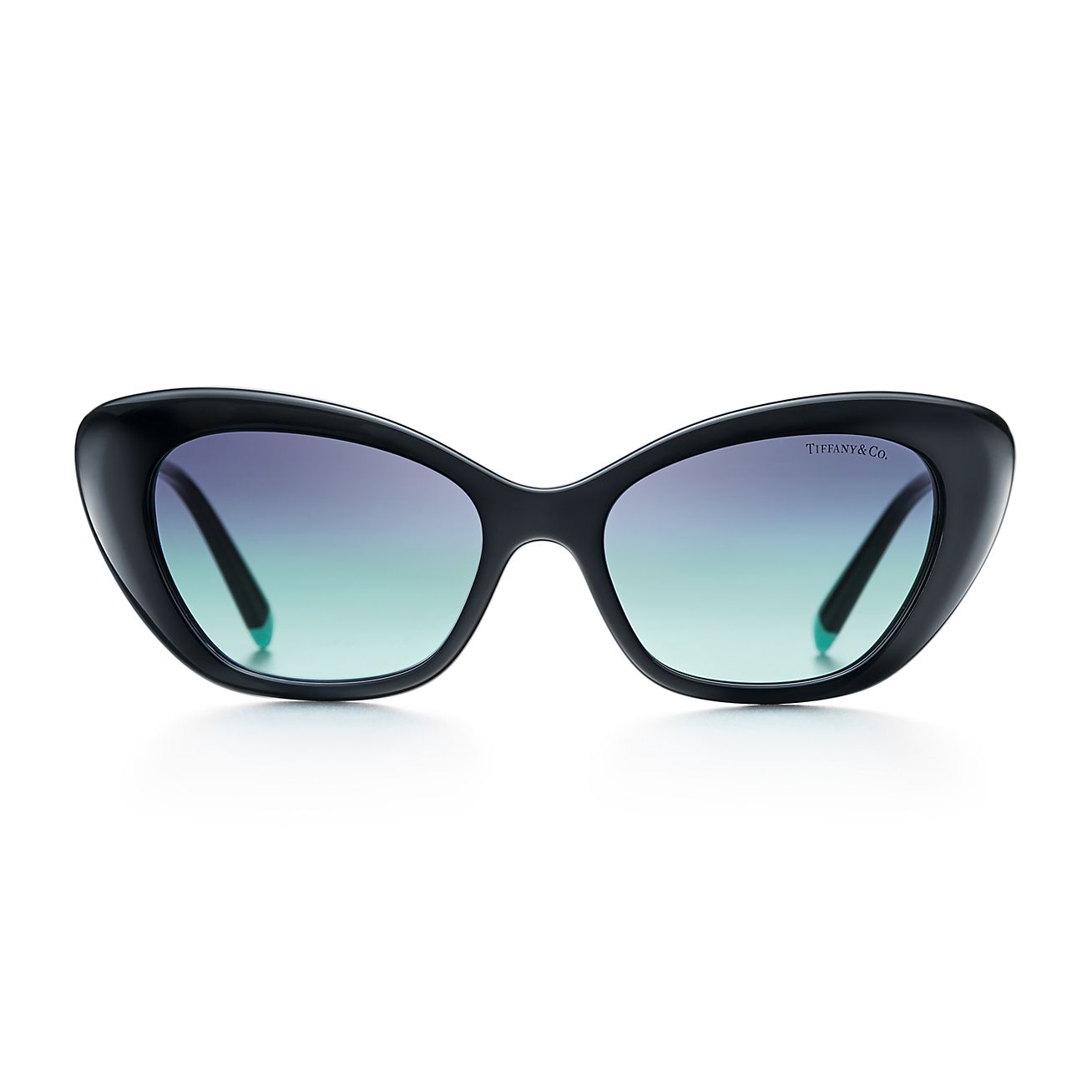 ダイヤモンドポイント キャットアイ サングラス ブラックアセテート シルバーカラー メタル Tiffany Co ダイヤモンドポイント キャットアイ サングラス ブラックアセテート シルバーカラー メタル Tiffany Co