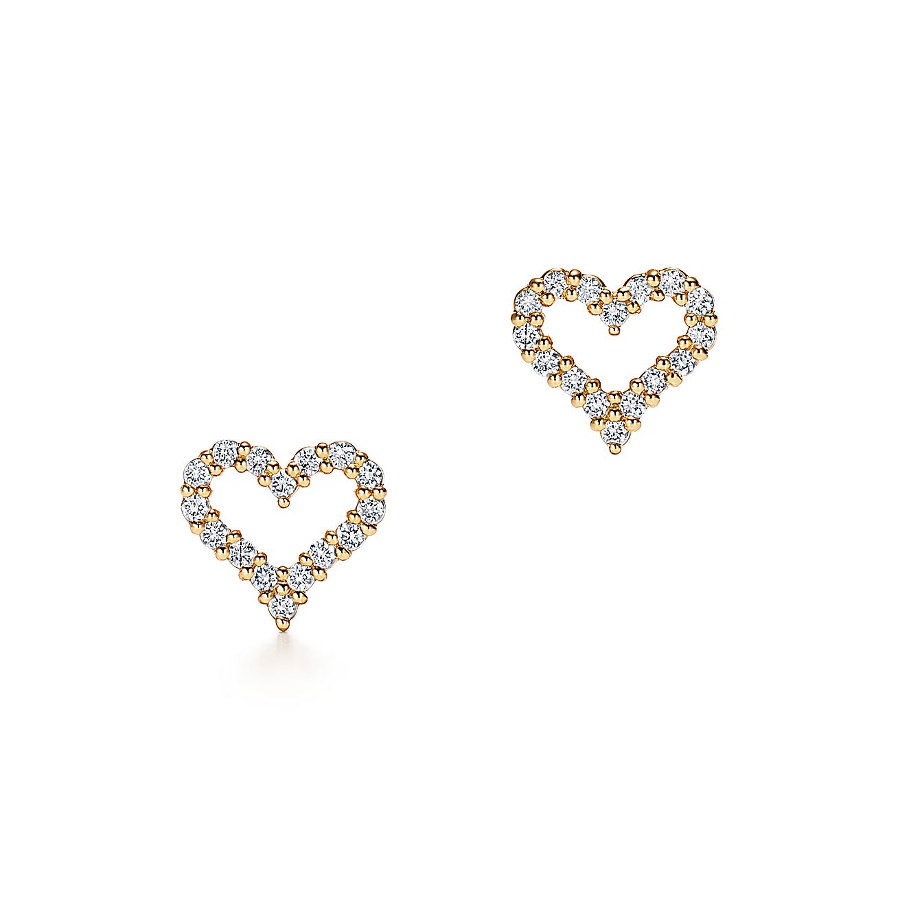 ハート ピアス エクストラミニ ダイヤモンド 18k ゴールド Tiffany Co