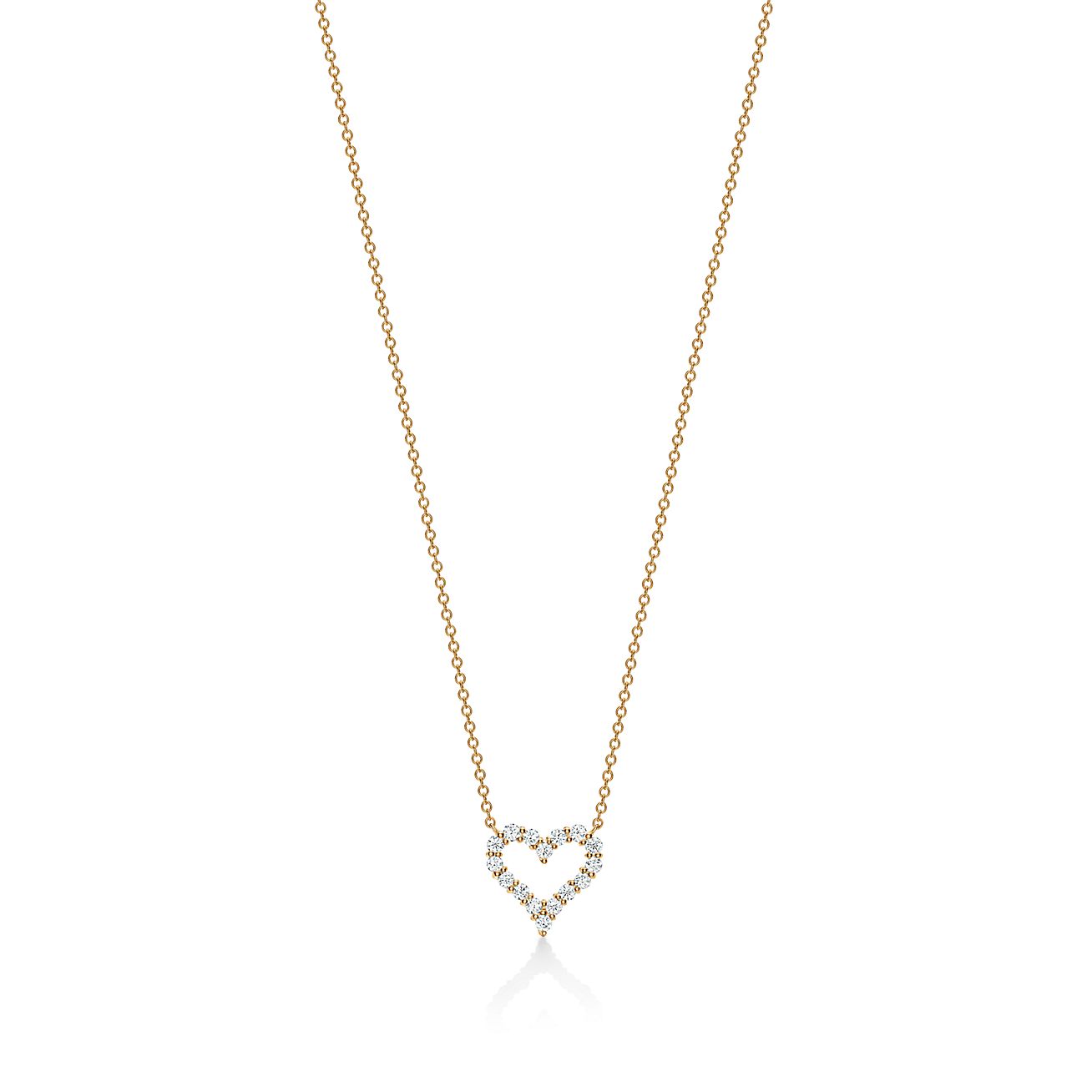 ハート ペンダント（ミニ）ダイヤモンド 18K ゴールド | Tiffany & Co.
