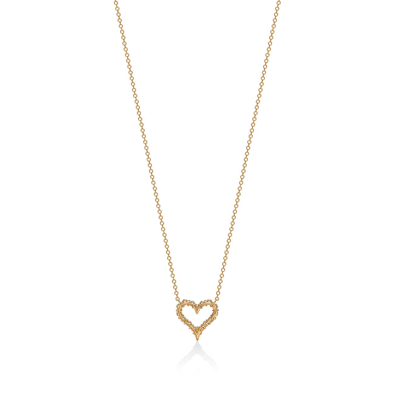 ハート ペンダント（ミニ）ダイヤモンド 18K ゴールド | Tiffany & Co.