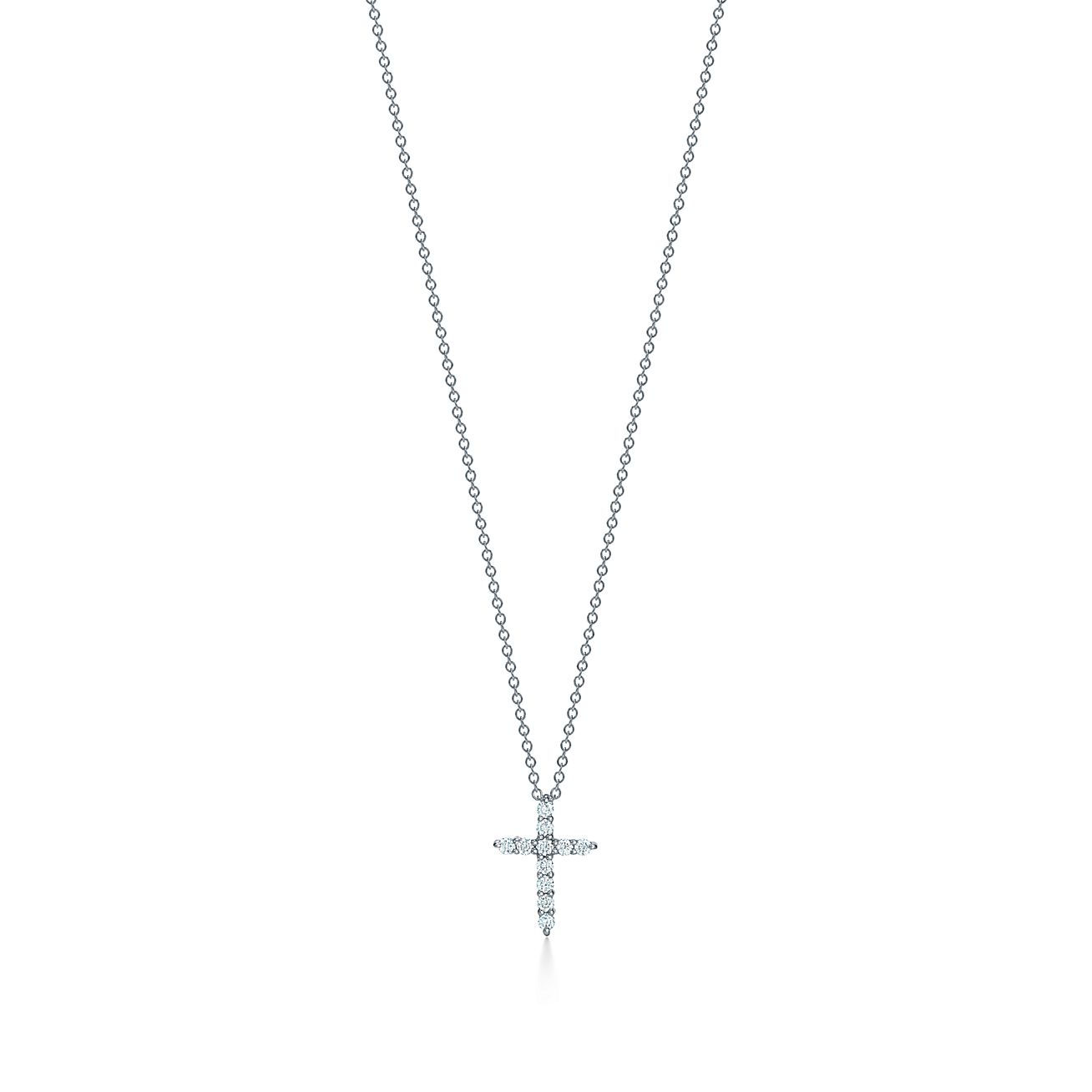 mini diamond cross pendant