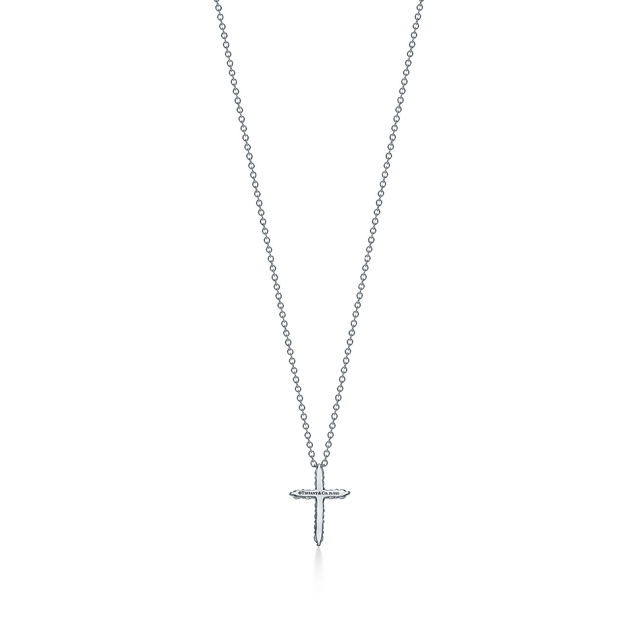 mini diamond cross pendant