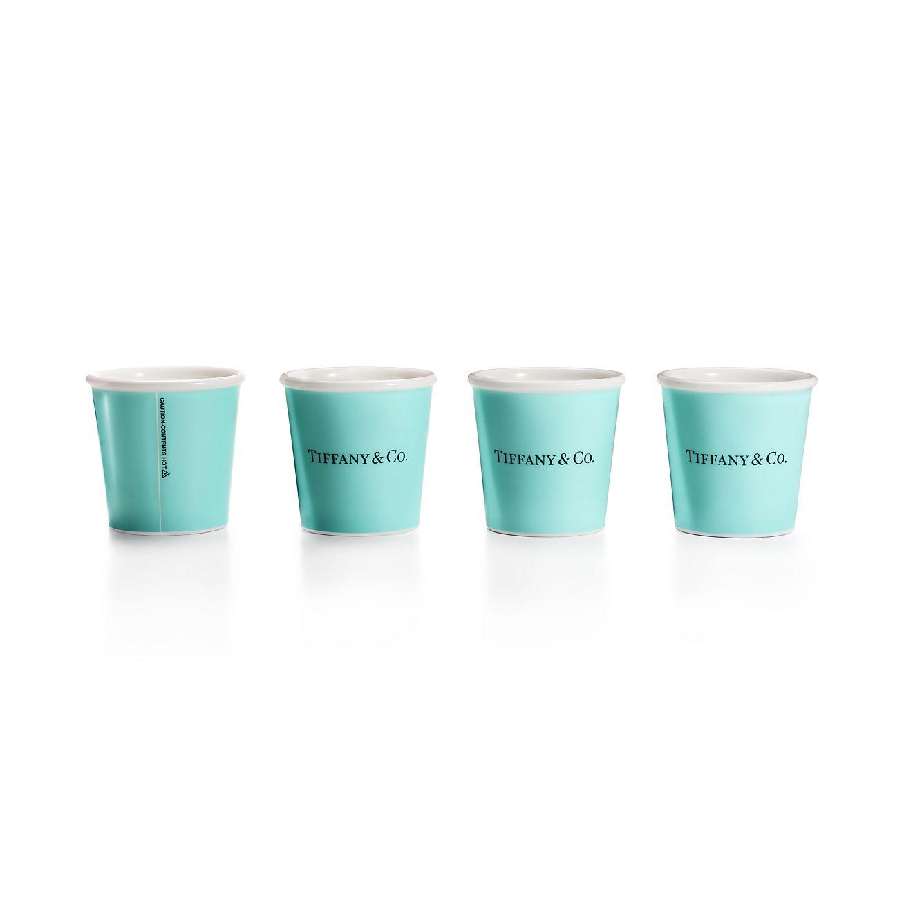 エブリデイ オブジェクト ボーンチャイナ エスプレッソ ペーパー カップ ４個セット Tiffany Co