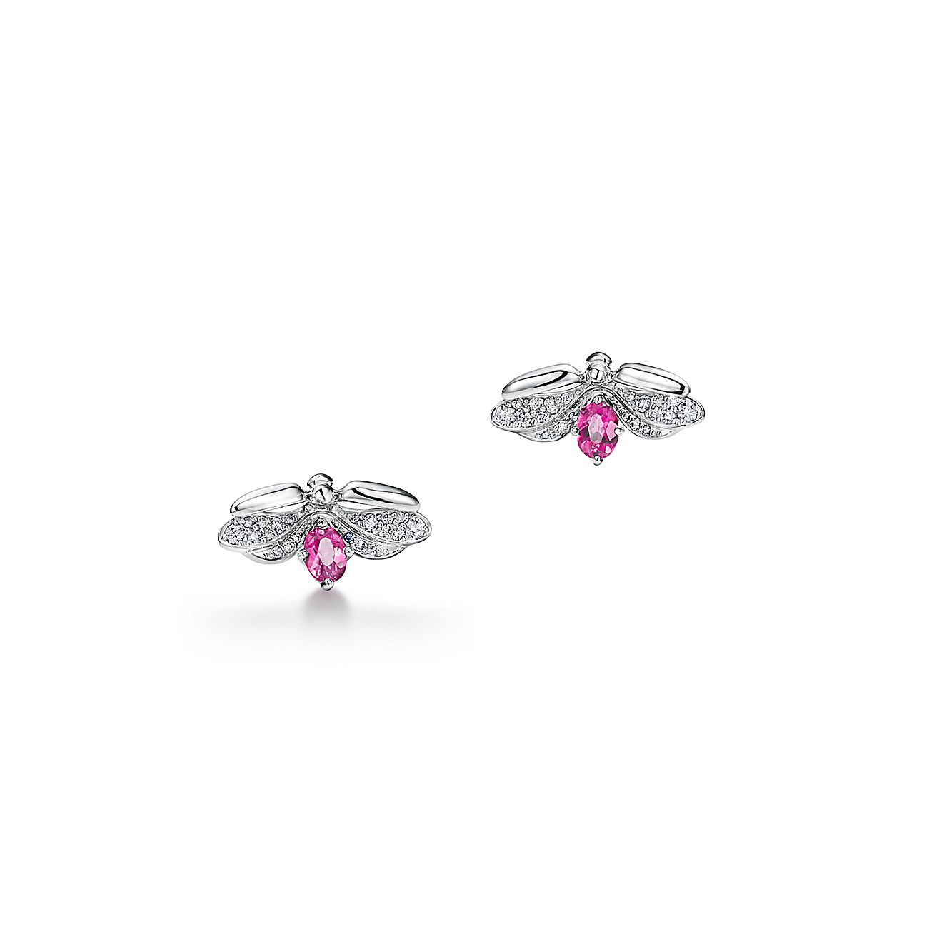 ティファニー ペーパーフラワー ダイヤモンド ルベライト ファイヤーフライ ピアス ミニ プラチナ Tiffany Co ティファニー ペーパーフラワー ダイヤモンド ルベライト ファイヤーフライ ピアス ミニ プラチナ Tiffany Co