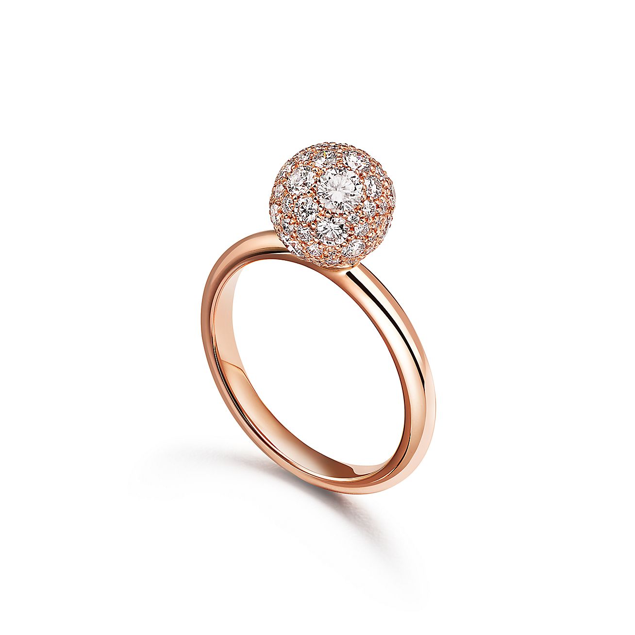 ティファニー ハードウェア ダイヤモンド ボール リング 18k ローズゴールド Tiffany Co ティファニー ハードウェア ダイヤモンド ボール リング 18k ローズゴールド Tiffany Co