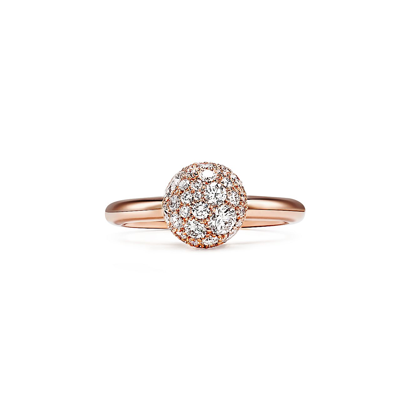 ティファニー ハードウェア ダイヤモンド ボール リング 18k ローズゴールド Tiffany Co ティファニー ハードウェア ダイヤモンド ボール リング 18k ローズゴールド Tiffany Co