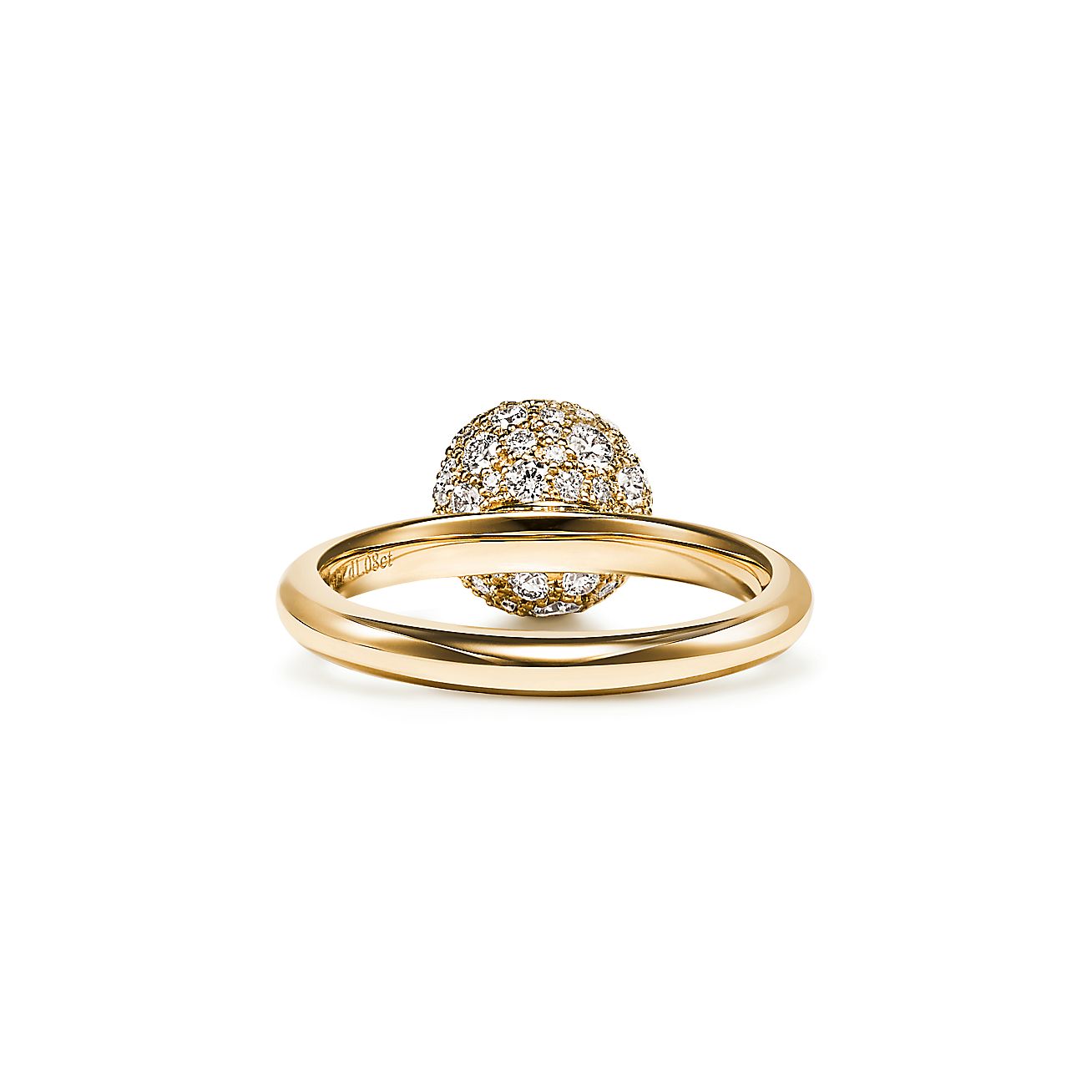 ティファニー ハードウェア ダイヤモンド ボール リング 18k ゴールド Tiffany Co ティファニー ハードウェア ダイヤモンド ボール リング 18k ゴールド Tiffany Co