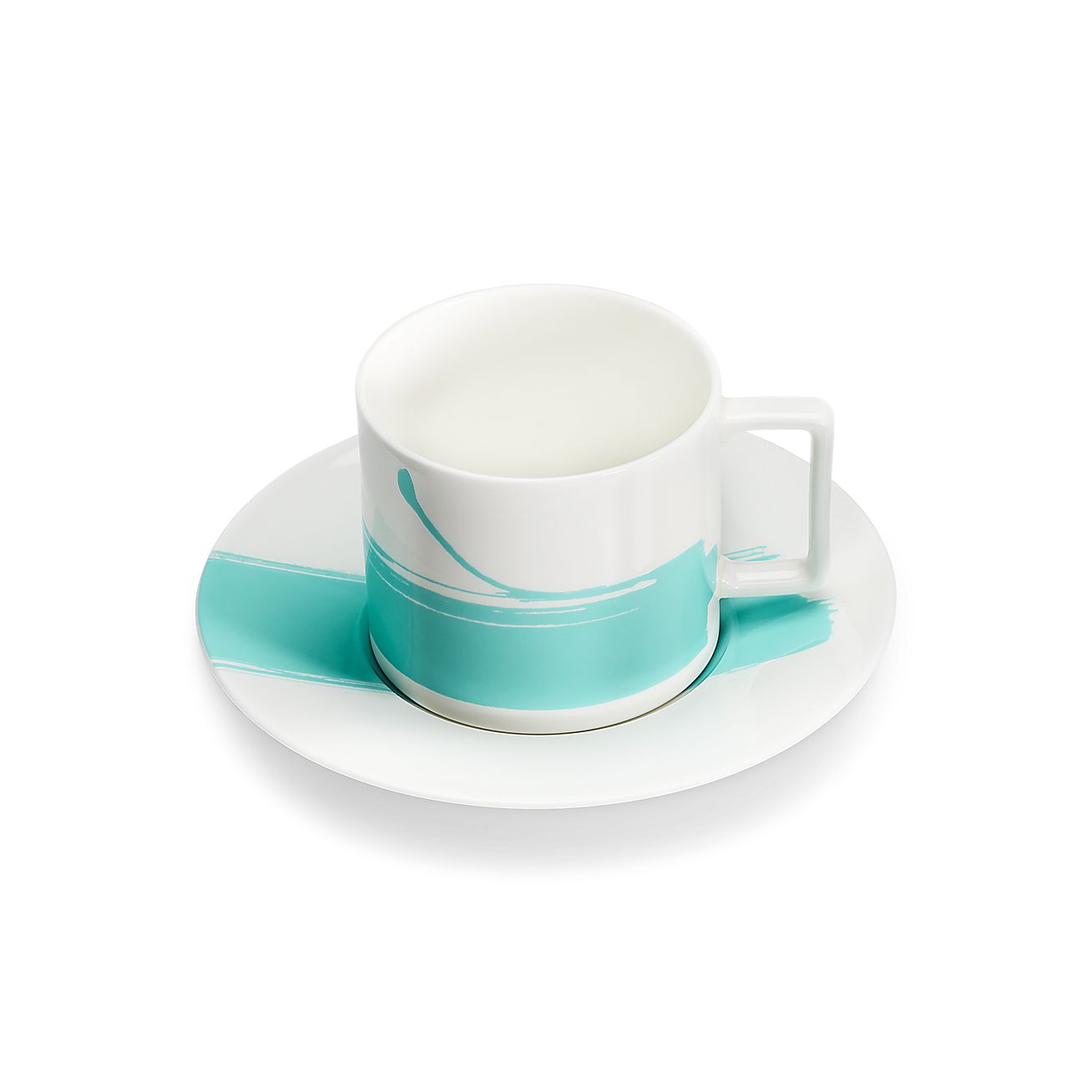 ティファニー ブラッシュストローク カップ ソーサー ボーンチャイナ Tiffany Co ティファニー ブラッシュストローク カップ ソーサー ボーンチャイナ Tiffany Co