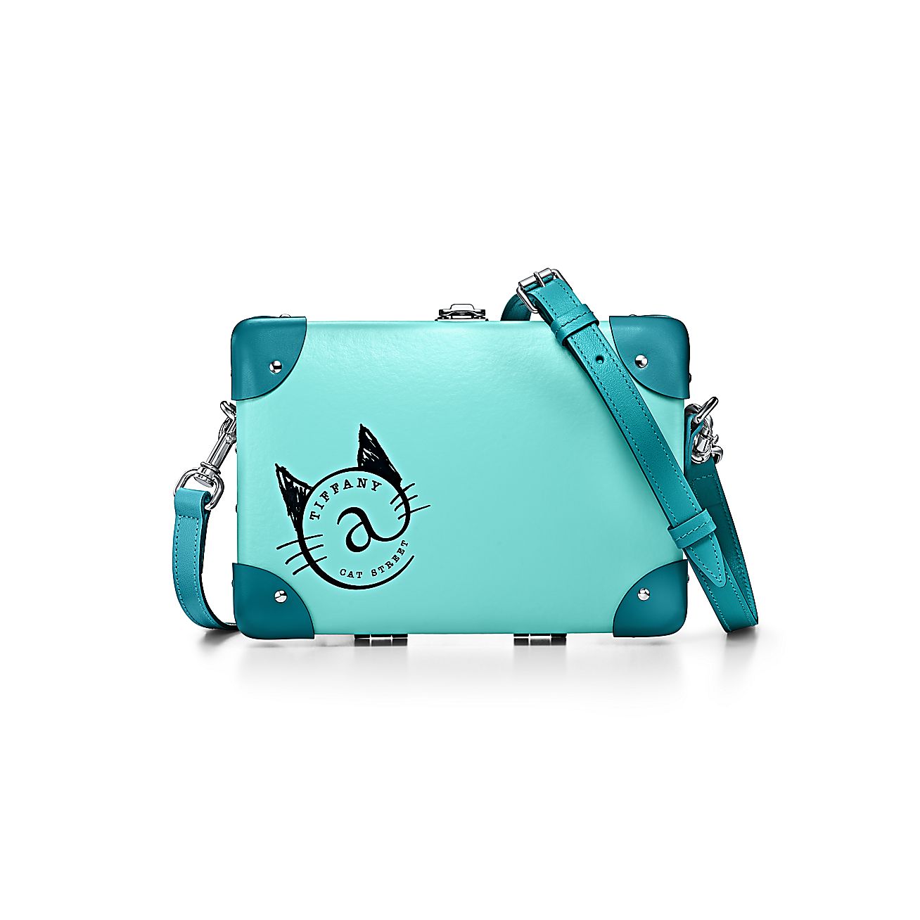 キャットストリート限定 ティファニー グローブ トロッター ミニ ケース ティファニー ブルー Tiffany Co キャットストリート限定 ティファニー グローブ トロッター ミニ ケース ティファニー ブルー Tiffany Co
