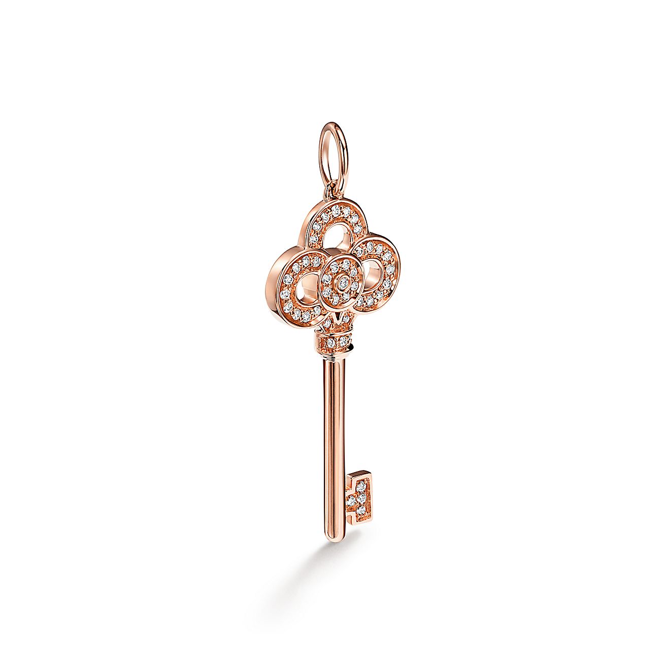 ティファニー キー クラウン キー ペンダント（ミニ）ダイヤモンド 18K 