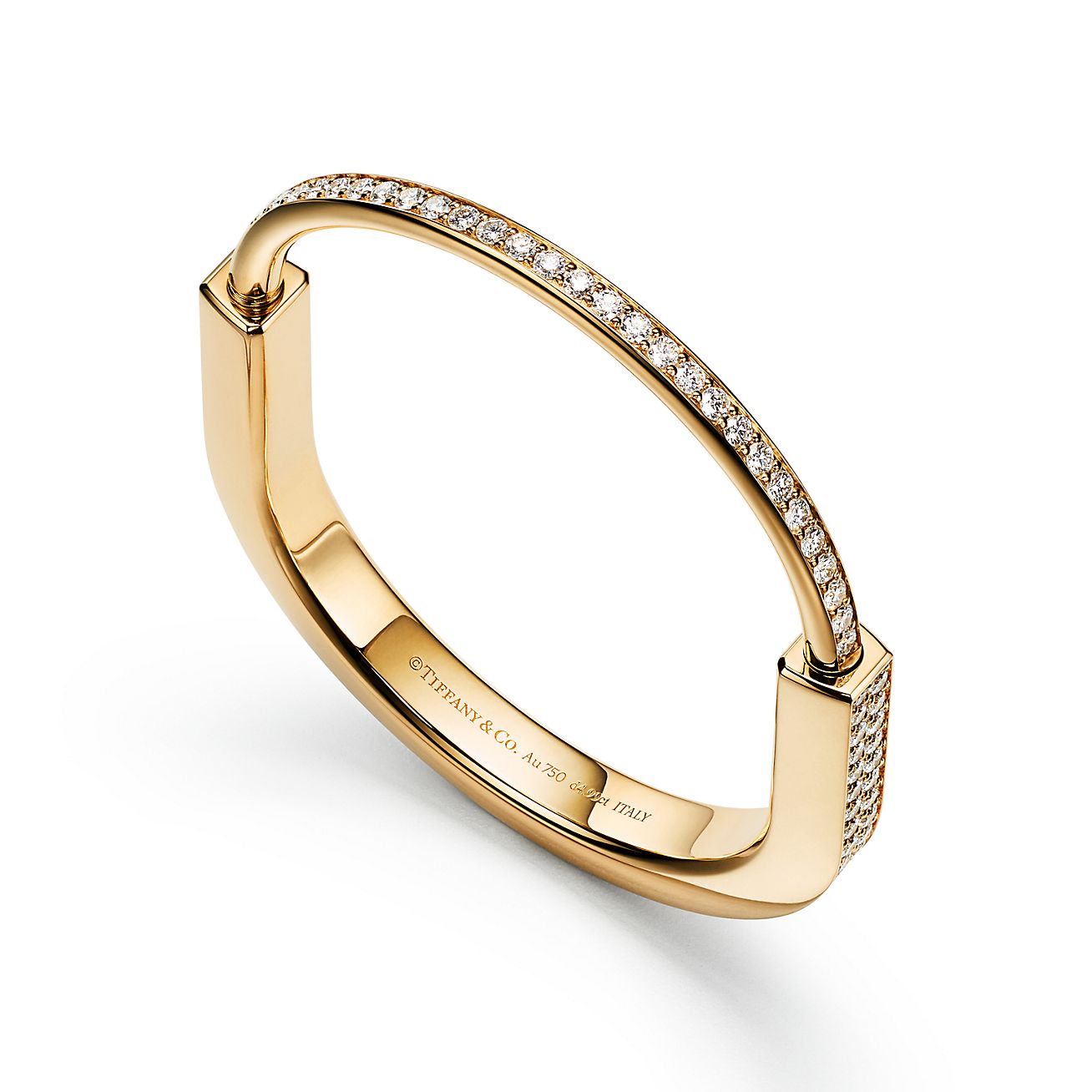 ティファニー ロック バングル フル パヴェ ダイヤモンド イエロー