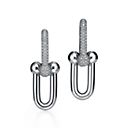 Tiffany & Co. ラージ リンク ピアス ホワイトゴールドにダイヤモンドをセッティング