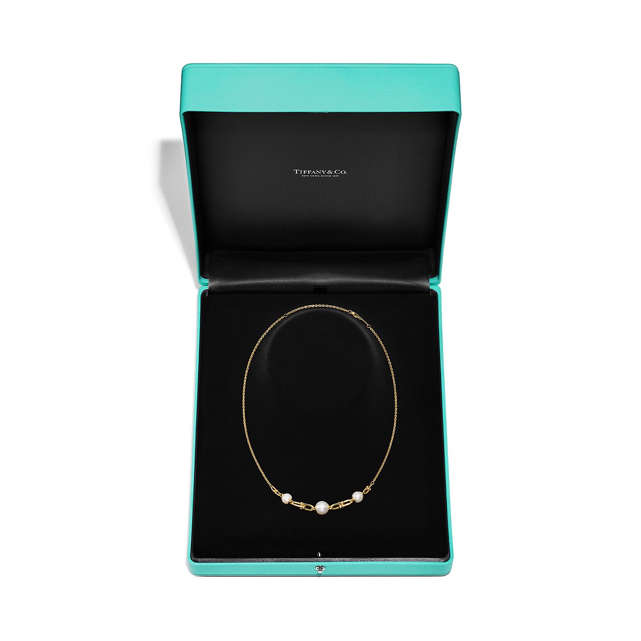 ティファニー ハードウェア リンク ネックレス フレッシュ ウォーター パール イエローゴールド | Tiffany & Co.