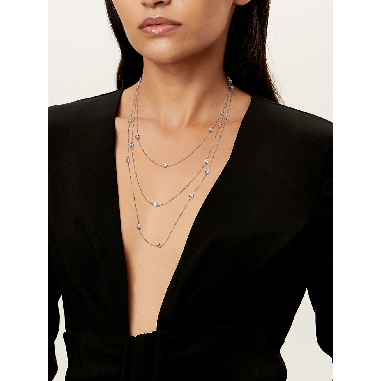 TIFFANY &Co. エルサペレッティ　ビーン　ダイヤリング　K18 エルサ・ペレッティ™ ビーン デザイン ワイヤー リング パヴェ