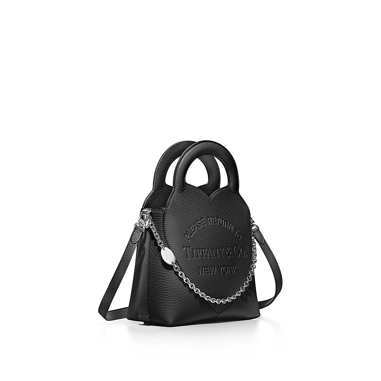リターン トゥ ティファニー™ ミニ トート バッグ ブラック レザー  