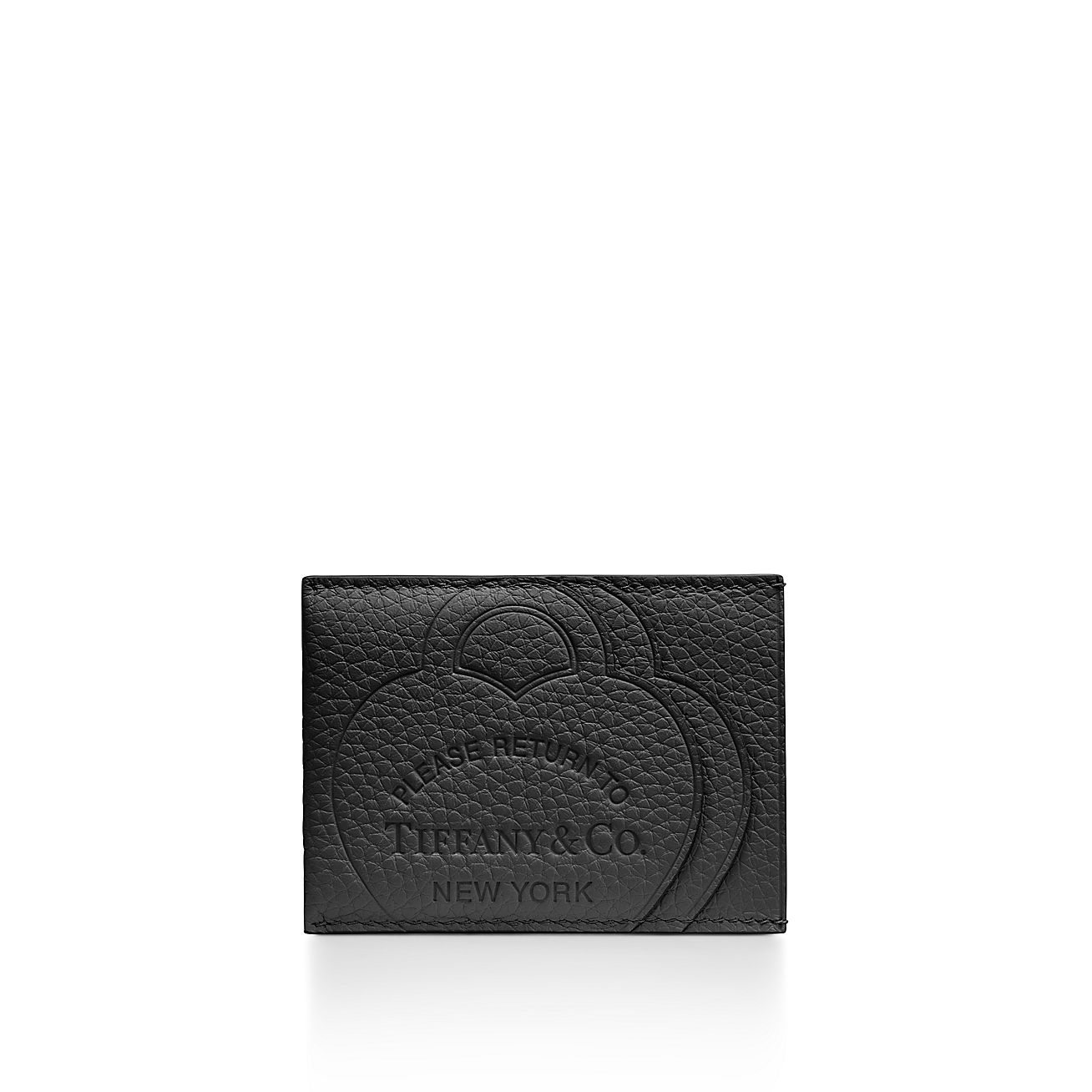 リターン トゥ ティファニー™ カード ケース ブラック レザー | Tiffany & Co.