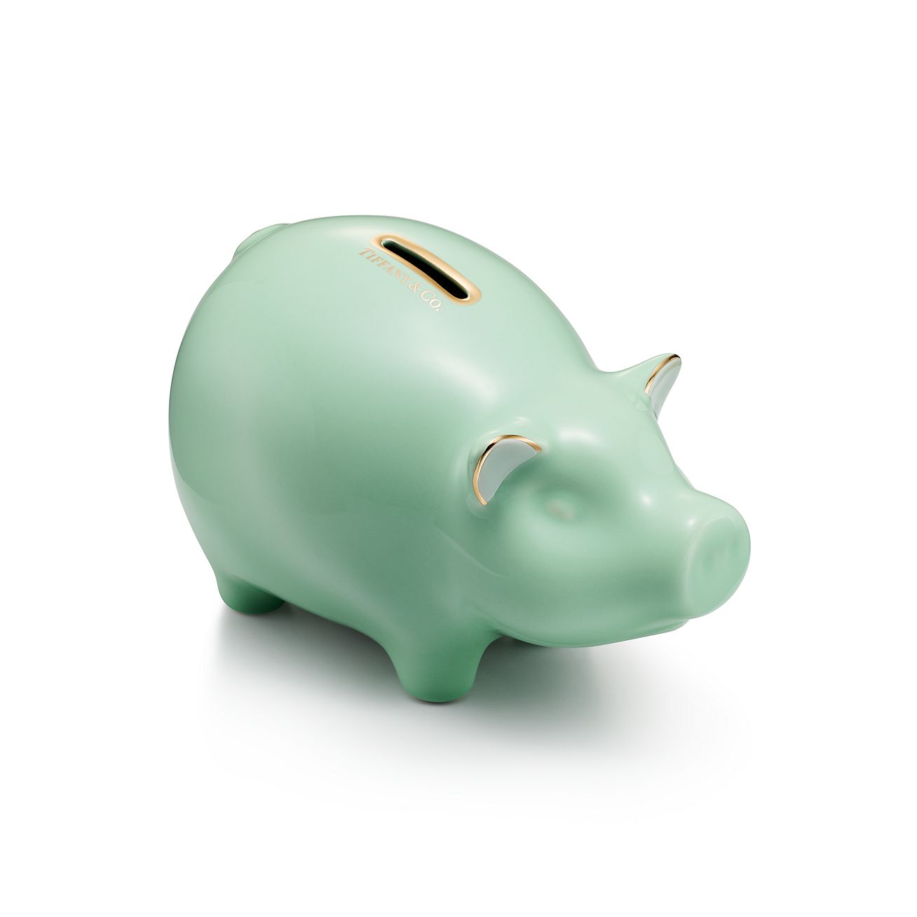 ティファニー「TIFFANY」 Pigg BanK ブタ 貯金箱 ピンク - 置物