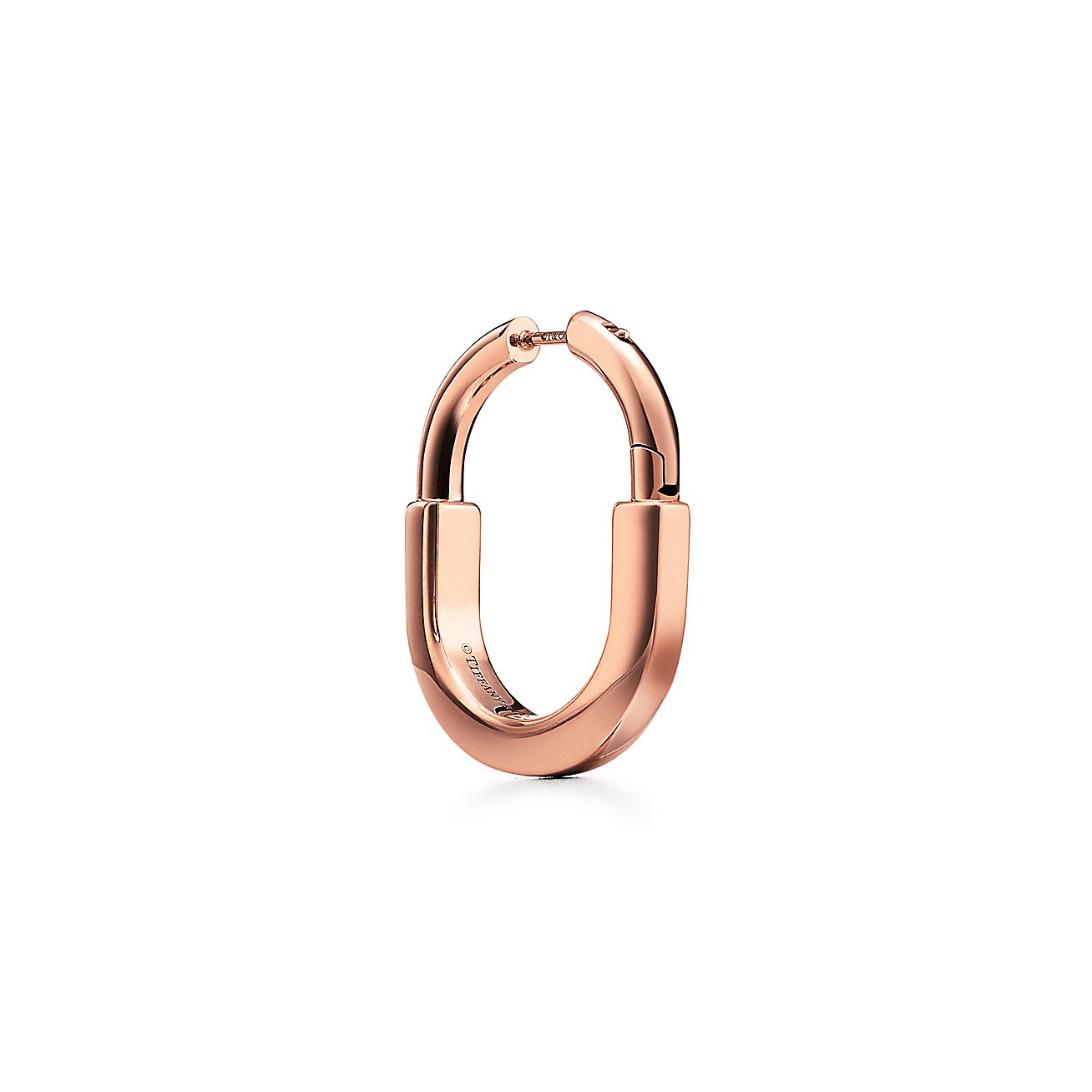 ティファニー ロック ピアス ローズゴールド（ミディアム） | Tiffany 