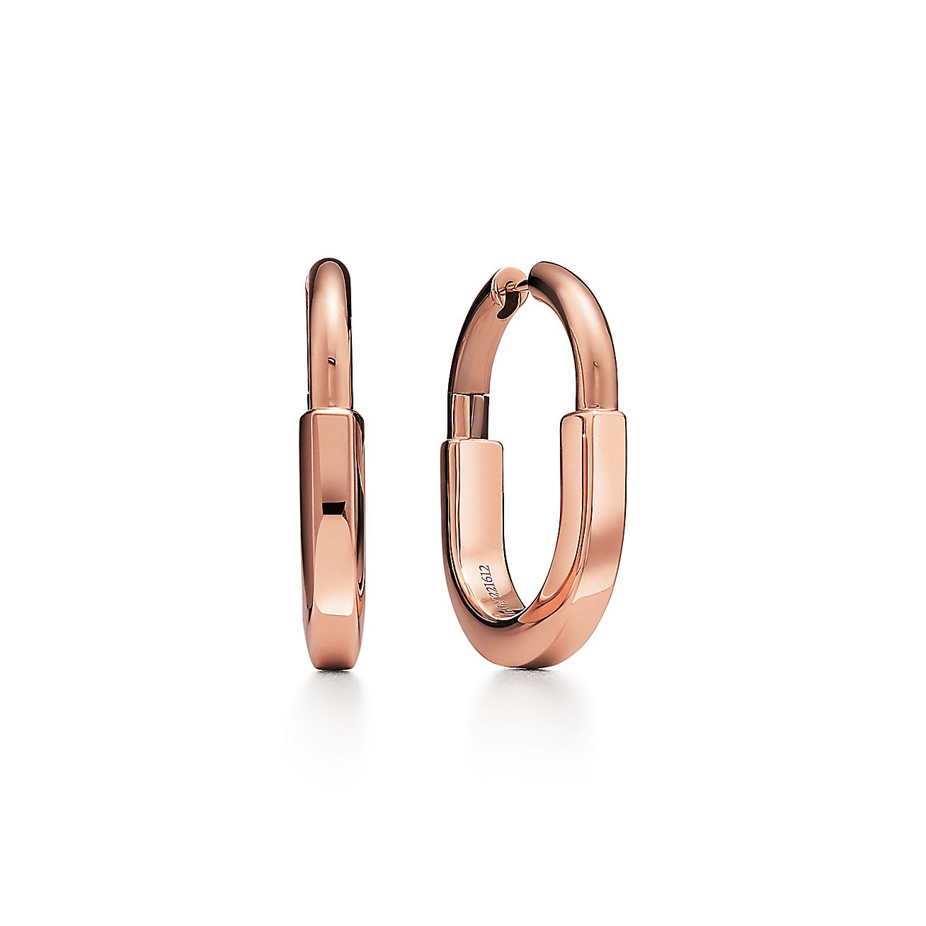ティファニー ロック ピアス ローズゴールド（ミディアム） | Tiffany 