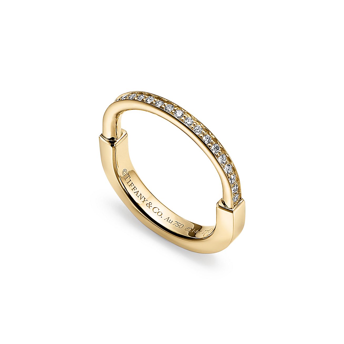 ティファニー ロック リング ダイヤモンド イエローゴールド | Tiffany 