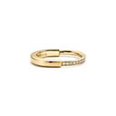 Tiffany & Co. ティファニー ロック リング イエローゴールドにダイヤモンドをセッティング