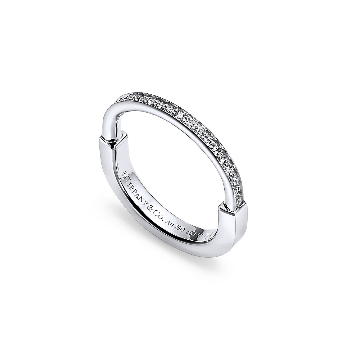 ティファニー ロック リング ダイヤモンド ホワイトゴールド | Tiffany 