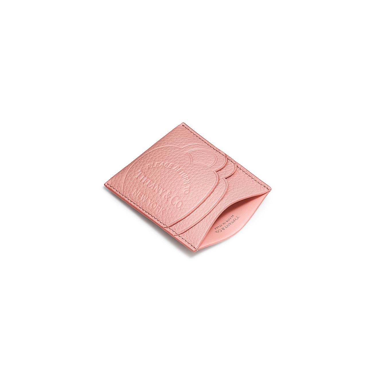 リターン トゥ ティファニー™ カード ケース ブラッシュ ピンク レザー 