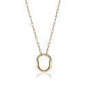 Tiffany & Co. ティファニー ロック ペンダント イエローゴールドにダイヤモンドをセッティング（ミディアム）