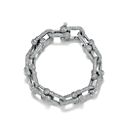 Tiffany & Co. ラージ リンク ブレスレット ホワイトゴールドにダイヤモンドをセッティング