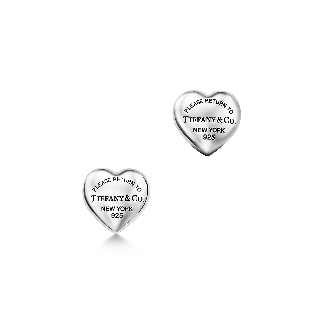 Tiffany & Co. シルバーハート型ピアス - ピアス(両耳用)