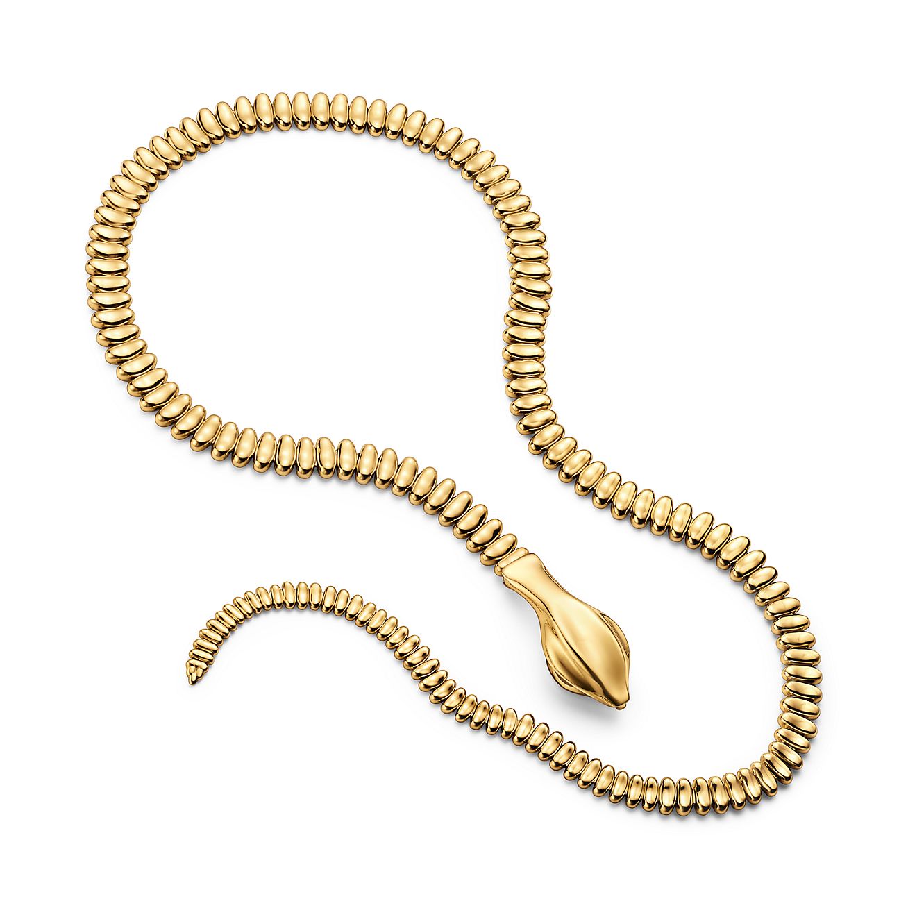 エルサ・ペレッティ™ スネーク ネックレス イエローゴールド | Tiffany 