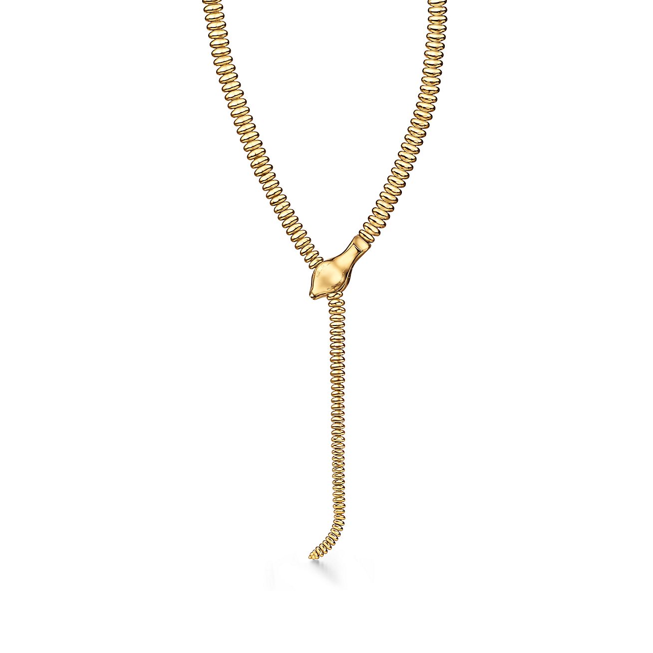 エルサ・ペレッティ™ スネーク ネックレス イエローゴールド | Tiffany 