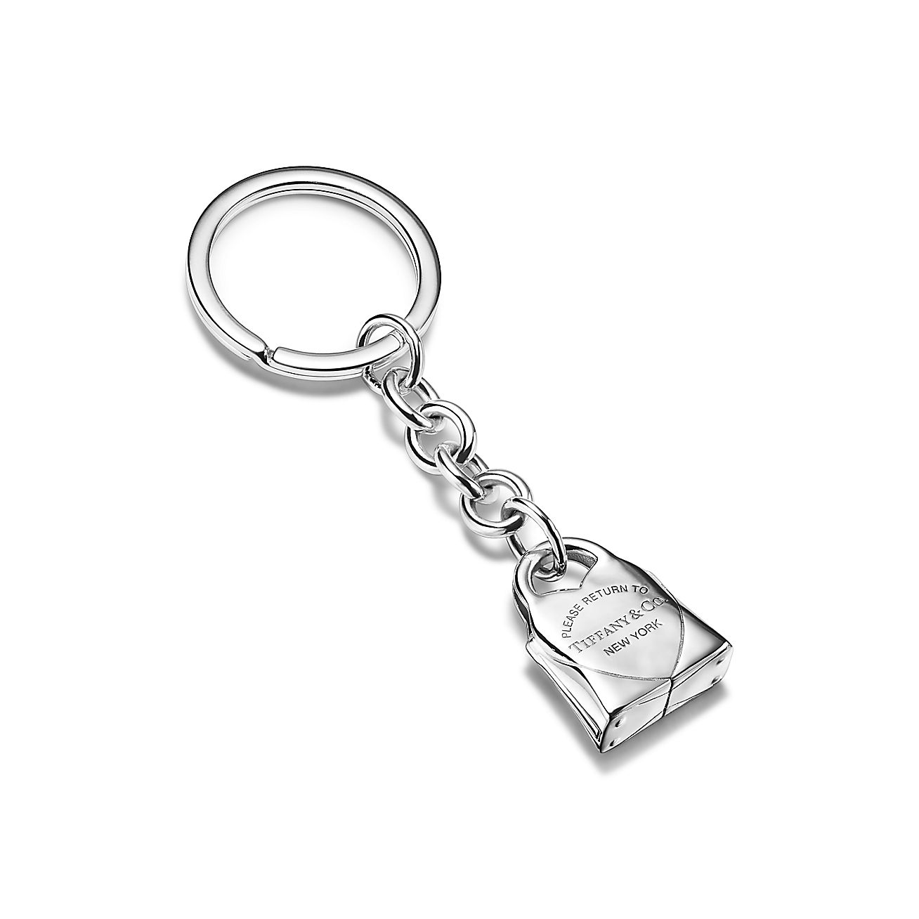 ティファニー TIFFANY&Co. キーホルダー オーバル タグ キーリング  