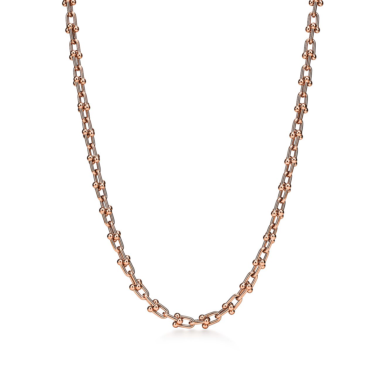 ティファニー ハードウェア リンク ネックレス ローズゴールド(マイクロ) | Tiffany & Co.