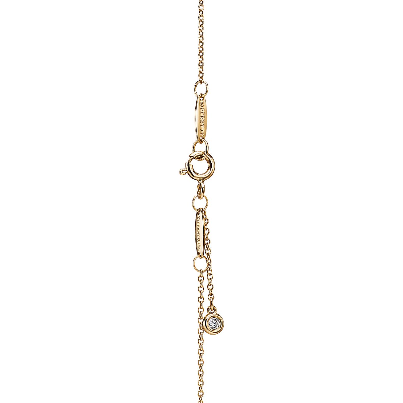銀座店］TIFFANY&Co. ティファニー 750YG バイ ザ ヤード ダイヤモンド 
